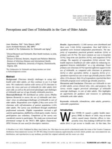 wardlow et al 2023 perceptions and uses of telehealth in the care of older adults thumbnail